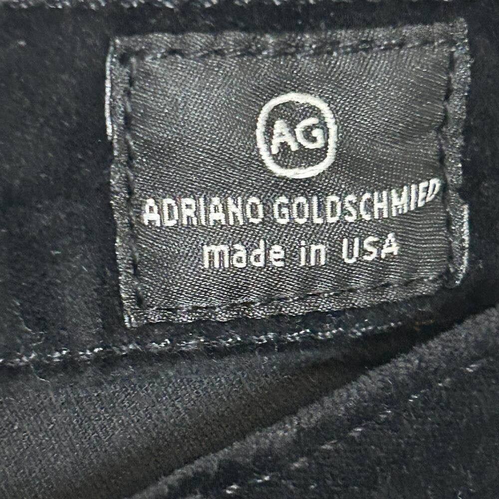 AG The Legging Super Skinny Pants Size 25 Black Velvet Low Rise Inseam 31 - Picture 4 of 7